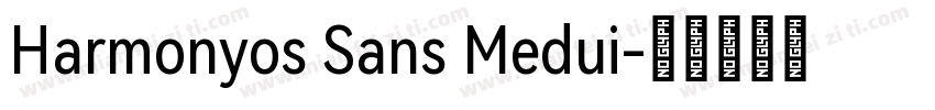 Harmonyos Sans Medui字体转换